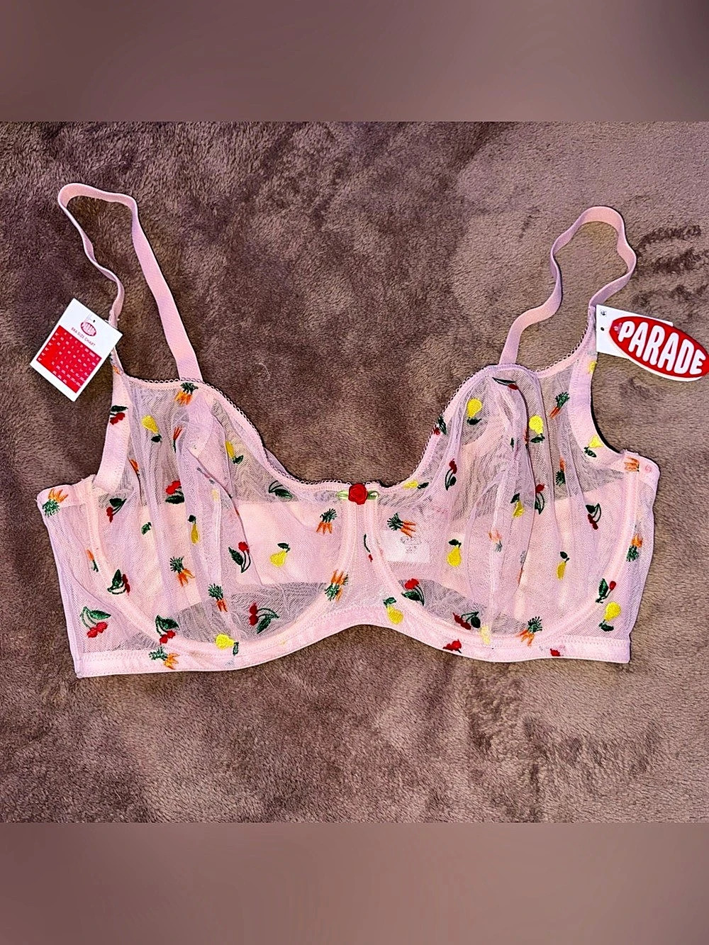 Parade Embroidered Bra
